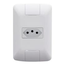 Tomada Aria Tramontina 2P+R 20A Com Placa Branco Tomada Aria Tramontina 2P+R 20A Com Placa Branco