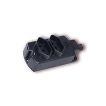 Tomada barra 2 saidas 2p+t 10a tmu2-310 preto margirius