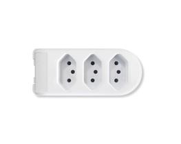 Tomada Barra 3 Tomadas 2P+T 10A 250V Branca Tomada Barra 3 Tomadas 2P+T 10A 250V Branca
