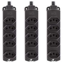 Tomada Barra 5 Posições Régua Extensão 10A 20A Margirius Tomada Barra 5 Posições Régua Extensão 10A 20A Margirius