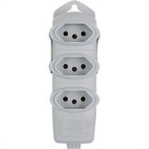 Tomada Barra Daneva Tripla 2P+T 20A Cinza Tomada Barra Daneva Tripla 2P+T 20A Cinza