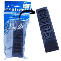 Tomada Barra De 4 Tomadas Exatronic Ex654PT