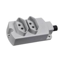 Tomada Barra-Dupla 20a 2p+T Cinza Margirius Tomada Barra-Dupla 20a 2p+T Cinza Margirius