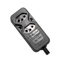 Tomada Barra Dupla 20A 2P+T Preta Reforçada Tomada Barra Dupla 20A 2P+T Preta Reforçada