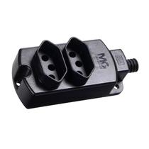 Tomada Barra-Dupla 20a 2p+T Preto Margirius Tomada Barra-Dupla 20a 2p+T Preto Margirius