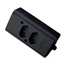 Tomada Barra Dupla 2p+t Preto 20a - Interneed