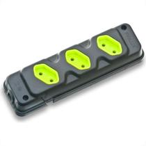 Tomada Barra Fiolux Tripla 2P 20A Preto Tomada Barra Fiolux Tripla 2P 20A Preto