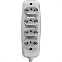 Tomada Barra Ilumi 2P+T. Quadrupla Cinza 10A. 16340 Tomada Barra Ilumi 2P+T. Quadrupla Cinza 10A. 16340