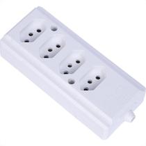 Tomada Barra Intern.Quadrupla 2Polos+T 20A Branco Tomada Barra Intern.Quadrupla 2Polos+T 20A Branco