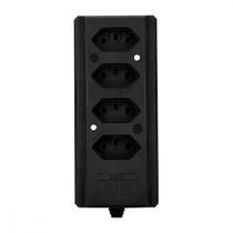 Tomada Barra Intern.Quadrupla 2Polos+T 20A Preto Tomada Barra Intern.Quadrupla 2Polos+T 20A Preto