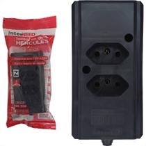 Tomada Barra Interneed 2 Polos +Terra Preta 20A. Dupla Tomada Barra Interneed 2 Polos +Terra Preta 20A. Dupla