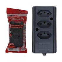 Tomada Barra Interneed 2 Polos +Terra Preta 20A. Tripla Tomada Barra Interneed 2 Polos +Terra Preta 20A. Tripla