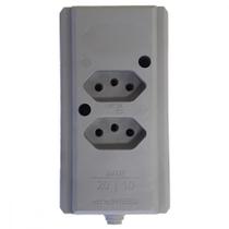 Tomada Barra Interneed Dupla 10/20A 2 Polos +Terra Cinza 69003 Tomada Barra Interneed Dupla 10/20A 2 Polos +Terra Cinza 69003