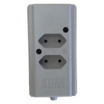 Tomada Barra Interneed Dupla 10A 2 Polos Cinza 69362