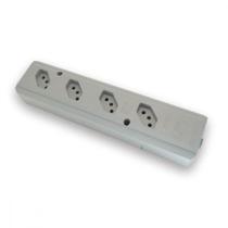 Tomada Barra Interneed Pro45 (K) Quadrupla 10/20A 2 Polos +Terra Cinza 074205 Tomada Barra Interneed Pro45 (K) Quadrupla 10/20A 2 Polos +Terra Cinza 074205