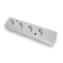 Tomada Barra Interneed Pro45 Quadrupla 10/20A 2 Polos +Terra Branca 074199 Tomada Barra Interneed Pro45 Quadrupla 10/20A 2 Polos +Terra Branca 074199
