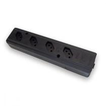 Tomada Barra Interneed Pro45 Quadrupla 10/20A 2 Polos +Terra Preta 074212 Tomada Barra Interneed Pro45 Quadrupla 10/20A 2 Polos +Terra Preta 074212