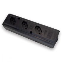 Tomada Barra Interneed Pro45 Tripla 10/20A 2 Polos +Terra Preta 074182 Tomada Barra Interneed Pro45 Tripla 10/20A 2 Polos +Terra Preta 074182