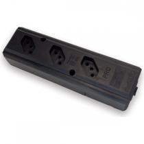 Tomada Barra Interneed Pro45 Tripla 10/20A 2 Polos +Terra Preta 074182 Tomada Barra Interneed Pro45 Tripla 10/20A 2 Polos +Terra Preta 074182