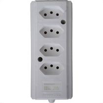 Tomada Barra Interneed Quadrupla 10/20A 2 Polos +Terra Branca 66569