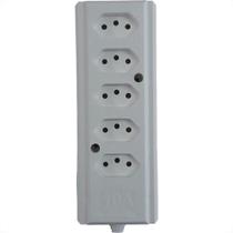 Tomada Barra Interneed Quintupla 10A 2 Polos +Terra Branca 66385