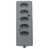 Tomada Barra Interneed Quintupla 10A 2 Polos +Terra Cinza 66415 Tomada Barra Interneed Quintupla 10A 2 Polos +Terra Cinza 66415