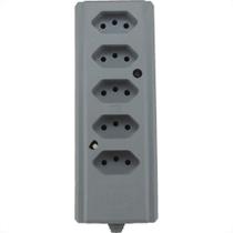 Tomada Barra Interneed Quintupla 10A 2 Polos +Terra Cinza 66415