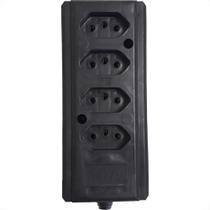 Tomada Barra Interneed Tam.G Quadrupla 10A 2 Polos +Terra Preta 66262 Tomada Barra Interneed Tam.G Quadrupla 10A 2 Polos +Terra Preta 66262