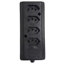 Tomada Barra Interneed Tam.G Quadrupla 10A 2 Polos +Terra Preta 66262 Tomada Barra Interneed Tam.G Quadrupla 10A 2 Polos +Terra Preta 66262