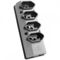 Tomada Barra Perlex Quadrupla 2 Polos +Terra 20A Cinza 2220/2 Tomada Barra Perlex Quadrupla 2 Polos +Terra 20A Cinza 2220/2