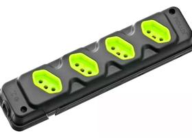 Tomada Barra Quadrupla C 4 Tomadas 20a Bivolts Robust Fiolux Tomada Barra Quadrupla C 4 Tomadas 20a Bivolts Robust Fiolux