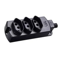 Tomada Barra-Tripla 20a 2p+T Preto Margirius Tomada Barra-Tripla 20a 2p+T Preto Margirius