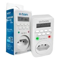 Tomada Bivolt com Temporizador Timer com LCD 18 programações Exbom TMD-TB91A