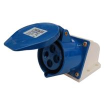 Tomada Blindada De Sobrepor 3 Polos + Terra 32A 250V Azul TLS32442 Metaltex