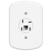 Tomada Branca para Telefone RJ11 4x2 Série Blanc - 0408 - FAME Tomada Branca para Telefone RJ11 4x2 Série Blanc - 0408 - FAME