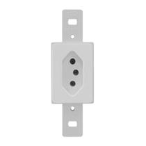 Tomada C/ Haste S/ Placa 2p+t 10a Branca - 23.080 Transmobil