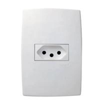 Tomada C/ Placa 2p+t 20a 250v 4x2'' Branca Pialplus Tomada C/ Placa 2p+t 20a 250v 4x2'' Branca Pialplus