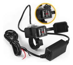 Tomada Carregador Moto - Barco - Carro 12v Para 5v, Dual Usb