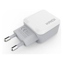 Tomada Carregador Turbo 2 Usb 12W Celular Tablet Universal - Kaidi