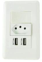 Tomada Carregador Usb Duo Interruptor