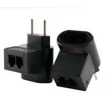 Tomada Clamper Pocket Fit 2p - 10a Preto 110v/220v + Tel Protetor de Raios - Iclampler