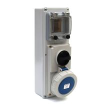 Tomada com Bloqueio Mecânico e Proteção Elétrica Carcaça Termoplástica Mining Block IP67 32A 3P+N+T 200/250V