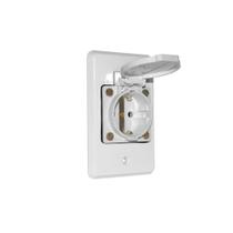 Tomada com espelho modelo alemão schuko 16a 250v strahl 160/n-cz