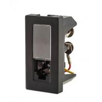 Tomada com Quatro Fios Pial Plus+ RJ11 Preta - Pial Legrand Tomada com Quatro Fios Pial Plus+ RJ11 Preta - Pial Legrand