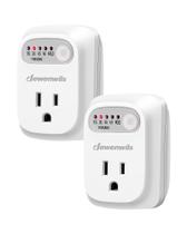 Tomada com temporizador de contagem regressiva DEWENWILS Indoor 125V/15A/1000W, pacote com 2