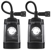 Tomada com Temporizador Externo G-ELEK 24h à Prova dÁgua - Kit com 2 Tomada com Temporizador Externo G-ELEK 24h à Prova dÁgua - Kit com 2