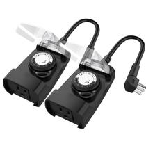 Tomada com temporizador externo G-Homa 24 Hour Mechanical 15A 1/2HP