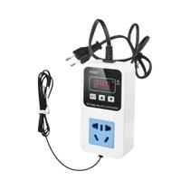 Tomada Controladora De Temperatura Eletrônica Digital 1500W Com Temporizador Inteligente