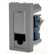 Tomada dados lcs2 rj45 cat.6 1m cinza 615047cz pial plus +