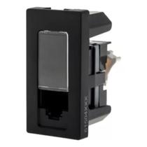 Tomada dados lcs2 rj45 cat5e 1m preta pial plus +